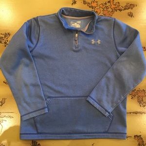 Under Armour YLG Loose Coldgear Zip Pullover